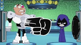 TEEN TITANS GO! - TRAINING TOWER - Tickling Cyborg's Belly Button (Cartoon Network Games)