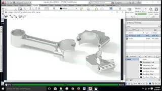 AutoCAD 3D Modeling – Connection Rod Tutorial – 4 Stroke Engine - part- 3