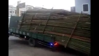 Разгрузка грузовика по китайски