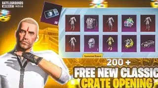 🤯150+ CLASSIC FREE CRATE OPENING😱FREE CLASSIC CRATE OPENING BGMI 😱BGMI CLASSIC CRATE OPENING