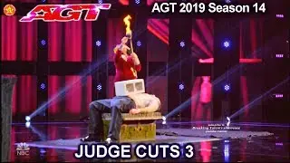 Slideshow Nick & Lindsay Danger act opera singers THEY LOVE IT| America's Got Talent 2019 Judge Cuts