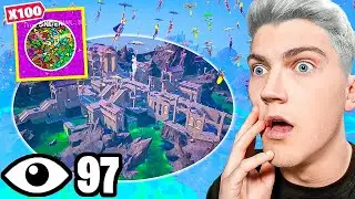 100 JOUEURS se battent dans L'ENFER de FORTNITE