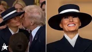 Donald Trump & Melania Trump’s AWKWARD Air Kiss At His Inauguration