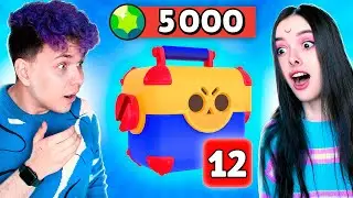 ОТКРЫТИЕ КЕЙСОВ в BRAWL STARS 🔥 БИТВА ЯЩИКОВ (5 000 гемов)