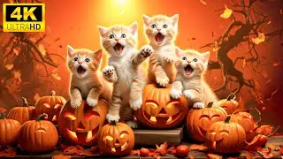 Baby Animals 4K - Adorable Young Animals Welcome Autumn With Colorful Joy With Relaxing Music
