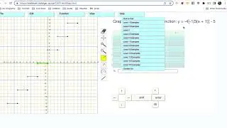 Step Function Level 3: Graphing A Greatest Integer function Given The Equation With Integer Values.