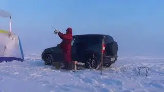 Рыбалка на Байкале на омуля 23 февраля 2023. Fishing on Lake Baikal for omul February 23, 2023