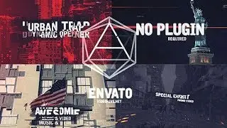 Urban Trap Opener | After Effects Template | Video Displays