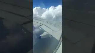 Beautiful clouds from aeroplane window