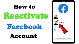 How to Reactivate Facebook Account || reactivate facebook || facebook reactivate
