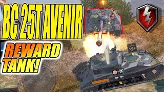 CLAN MISSIONS REWARD TANK REVIEW! BATCHAT 25T AVENIR WORLD OF TANKS BLITZ