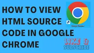 How To View Html Source Code In Google Chrome