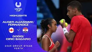 Auger-Aliassime/Fernandez v Dodig/Ciric Bagaric Highlights | United Cup 2025 Group A