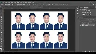 How to create Passport Size Photo in photoshop (By action) | Photoshop tutorial