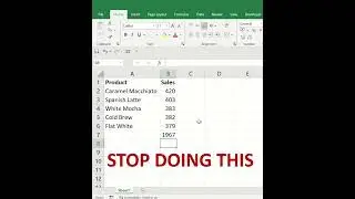 Stop doing this and save hours on your excel work 