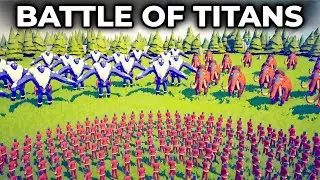 Huge Units VS Huge Armies - TABS | Battle against Titans