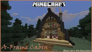 Minecraft: How to Build an A-Frame Cabin