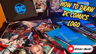 How to draw DC comics logo #artwork #drawing #dc #dccomics #learn #art #comics #coloring #markers