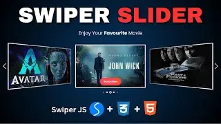 Responsive Auto Play Movie suggestion Slider in HTML CSS & JavaScript | Swiper Js |Creative JS Coder