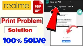 Realme print pdf problem [Hindi] - pdf save solution realme 🔥🔥