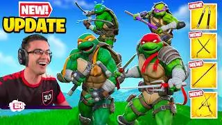 NickEh30 reacts to Ninja Turtle MYTHICS in Fortnite!