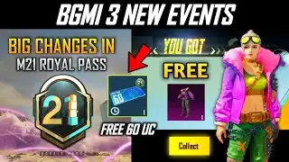 CHANGES IN BGMI NEW ROYAL PASS REWARDS, 60 UC FREE, HOW TO GET 60 UC DISCOUNT VOUCHER,BGMI NEW EVENT