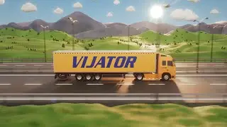 Stylized 3D Truck Animation - Blender & After Effects