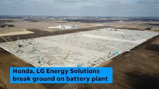 Drone views of Honda/LG battery plant