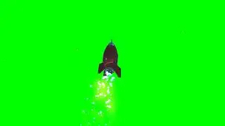 Animated SpaceShip Green Screen Top free