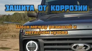 Защита швов между резинкой стекла и кузова автомобиля от коррозии🔥