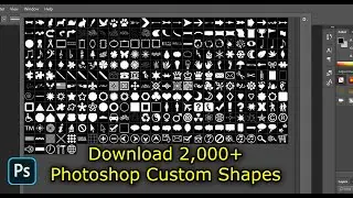 Download 2,000+ Photoshop Custom Shapes | Shapes4FREE