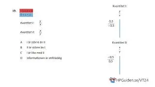 KVA uppgift 19 från högskoleprovet våren 2024 provpass 5 kvantitativ del