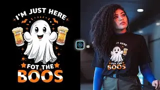 Halloween T-Shirt Design for Merch by Amazon in Photoshop Tutorial