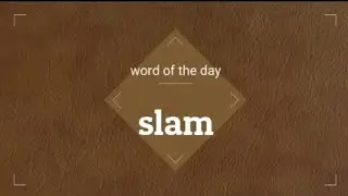 slam: meaning and usage