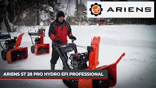 Обзор в работе снегоуборщика гусеничного Ariens ST 28 PRO Hydro EFI Professional RapidTrack 926338