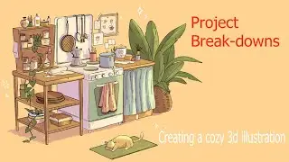 Another 3d illustration and some super quick breakdowns! || 4k