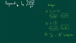 Expanding a logarithmic expression