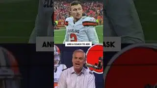 Colin has no words for Johnny Manziel watching zero tape in NFL 😐 #browns #shorts