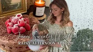 Rainy afternoon at home, no-bake cake & writing | Cosy & Slow Living in the English Countryside vlog