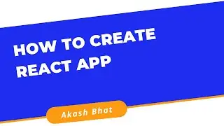 How to create REACT APP