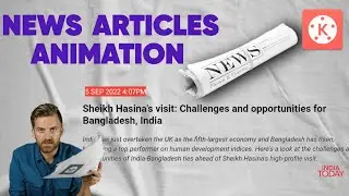 How to Edit Documentry Style NEWS ARTICLES animation | Trailor
