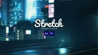 Stretch Transitions After Effects Template and premiere Pro MOGRT's | Copied content Templates