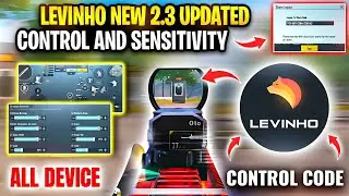 🔥New Levinho Sensitivity (2.3 Update) & Levinho Control Code & sensitivity code pubg/bgmi 2022