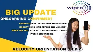 WIPRO VELOCITY ORIENTATION || TURBO || 02 SEPT || UPDATE || CRASH COURSE MANDOTORY?