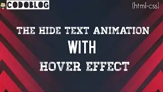 How to Hide the text with hover effect 💥| Animated Hidden Effect With Hover | MouseMove Operation💨 |