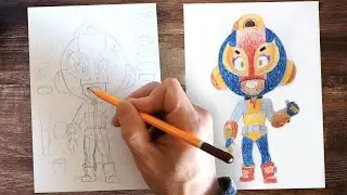 How To Draw Max | Brawl Stars | Drawing Lessons