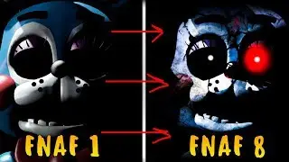 КАК МЕНЯЛИСЬ АНИМАТРОНИКИ ФНАФ! FNAF 1 2 3 4 5 6 7 8 ANIMATRONICS (2014-2019)