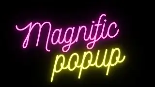 How to use magnific popup in HTML, CSS, and JS