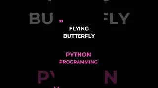 Watch a butterfly fly across your screen with Python animation 