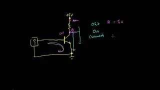 Inverting the signal with a transistor | Digital electronics (9 of 10)